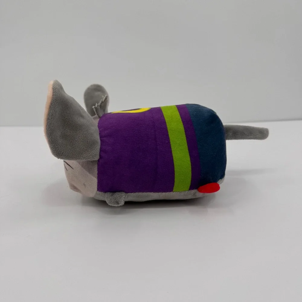 Chuck E Cheese Stackable Plush Mouse Mascot Purple Green Blue C Logo